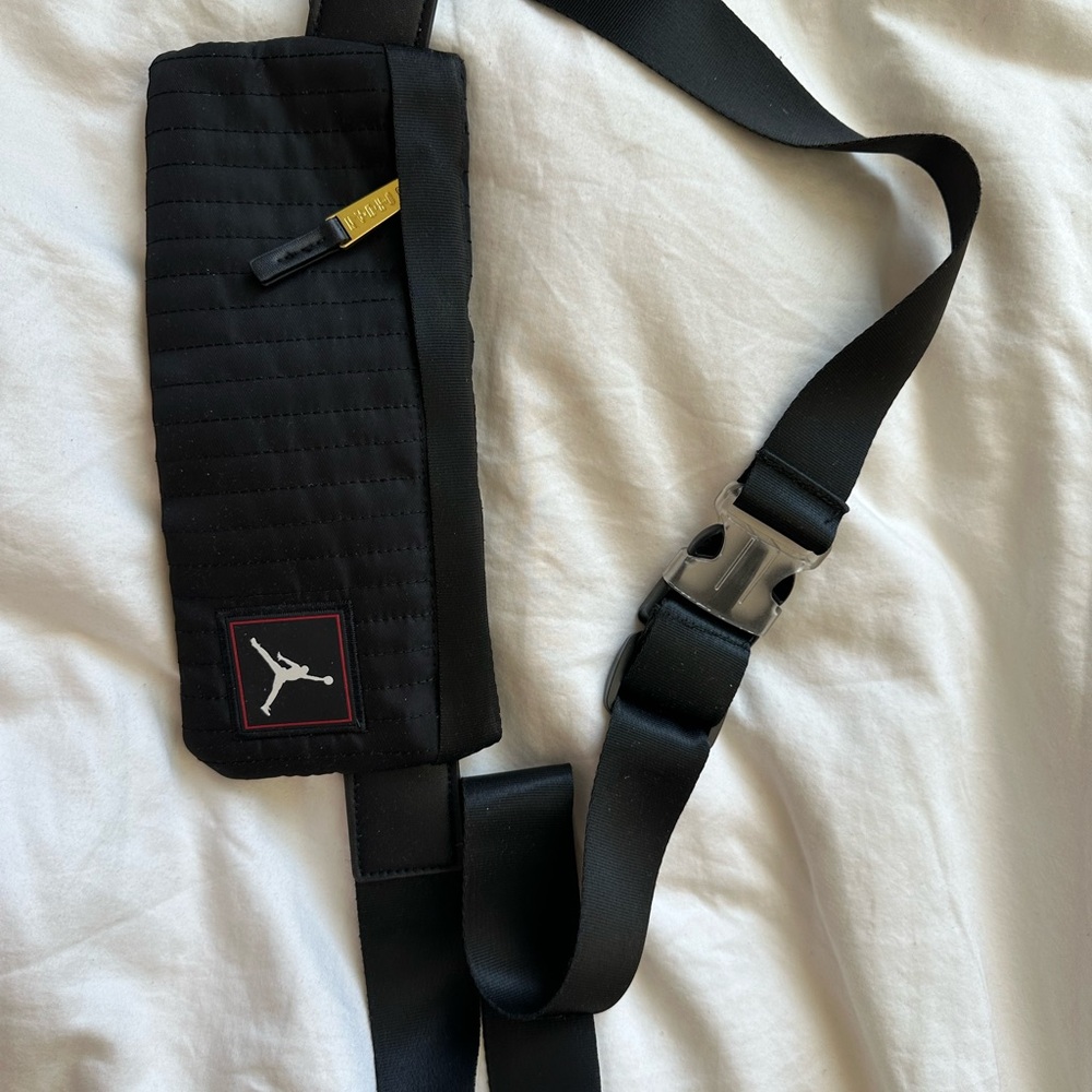 Jordan Black Crossbody Bag with Logo